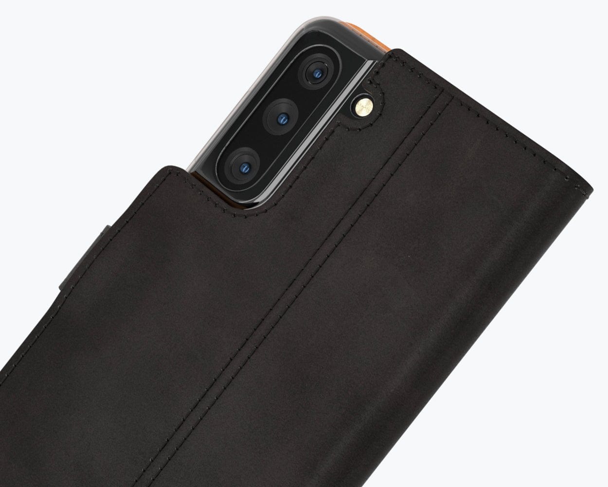 Samsung Galaxy S21 - Vintage Leather Wallet Grey Samsung Galaxy S21 - Snakehive UK