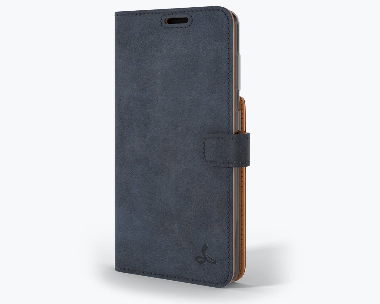 Samsung Galaxy S21 - Vintage Leather Wallet Navy Samsung Galaxy S21 - Snakehive UK