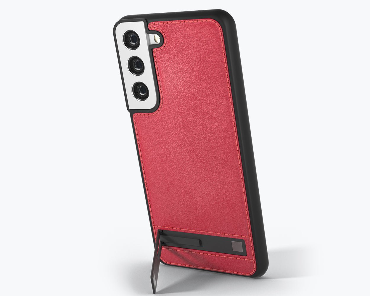 Samsung Galaxy S22 - Metro Leather Case Poppy Red Samsung Galaxy S22 - Snakehive UK