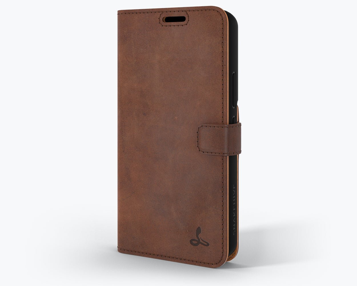Samsung Galaxy S22 Plus - Vintage Leather Wallet (Almost Perfect) Chestnut Brown Samsung Galaxy S22 Plus - Snakehive UK