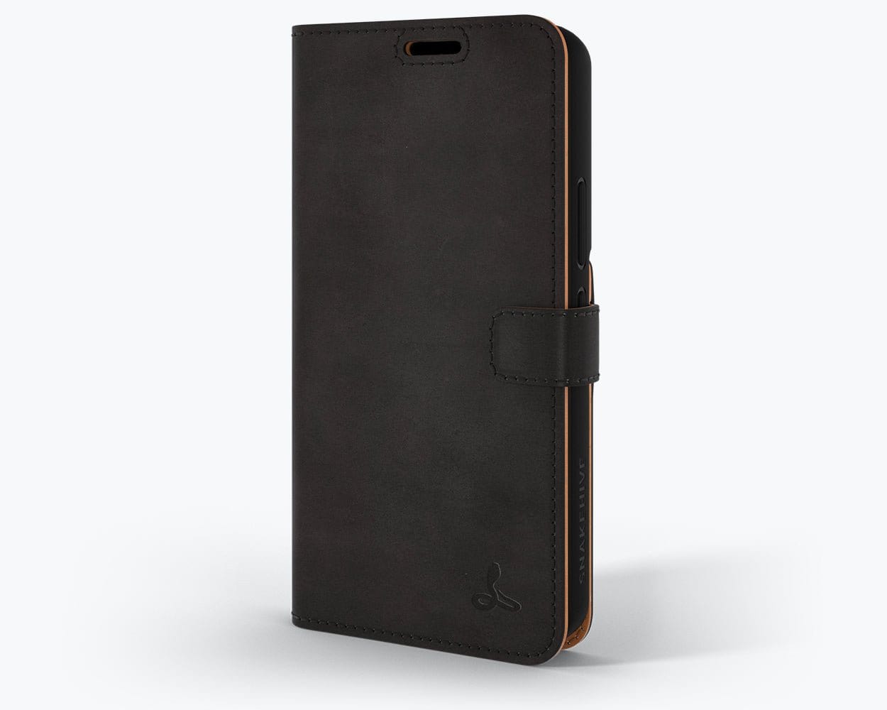 Samsung Galaxy S22 Plus - Vintage Leather Wallet Black Samsung Galaxy S22 Plus - Snakehive UK