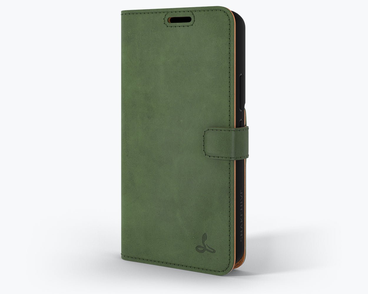 Samsung Galaxy S22 Plus - Vintage Leather Wallet Bottle Green Samsung Galaxy S22 Plus - Snakehive UK
