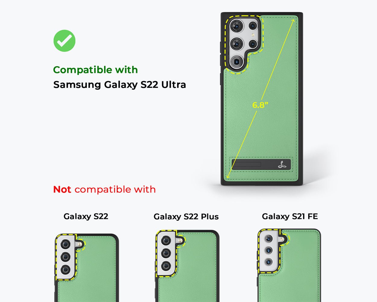 Samsung Galaxy S22 Ultra - Metro Leather Case Pebble Grey Samsung Galaxy S22 Ultra - Snakehive UK