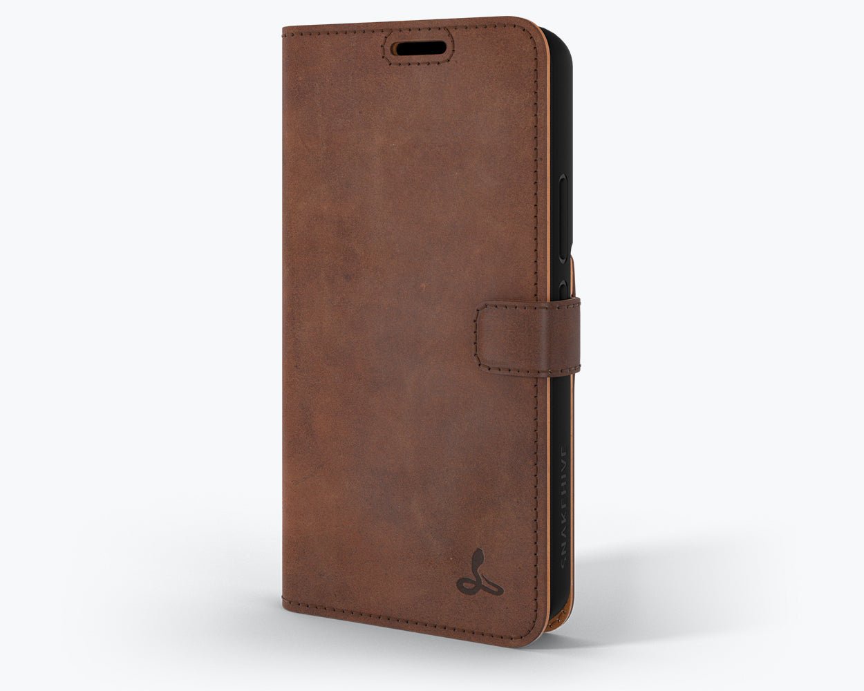 Samsung Galaxy S22 - Vintage Leather Wallet (Almost Perfect) Chestnut Brown Samsung Galaxy S22 - Snakehive UK