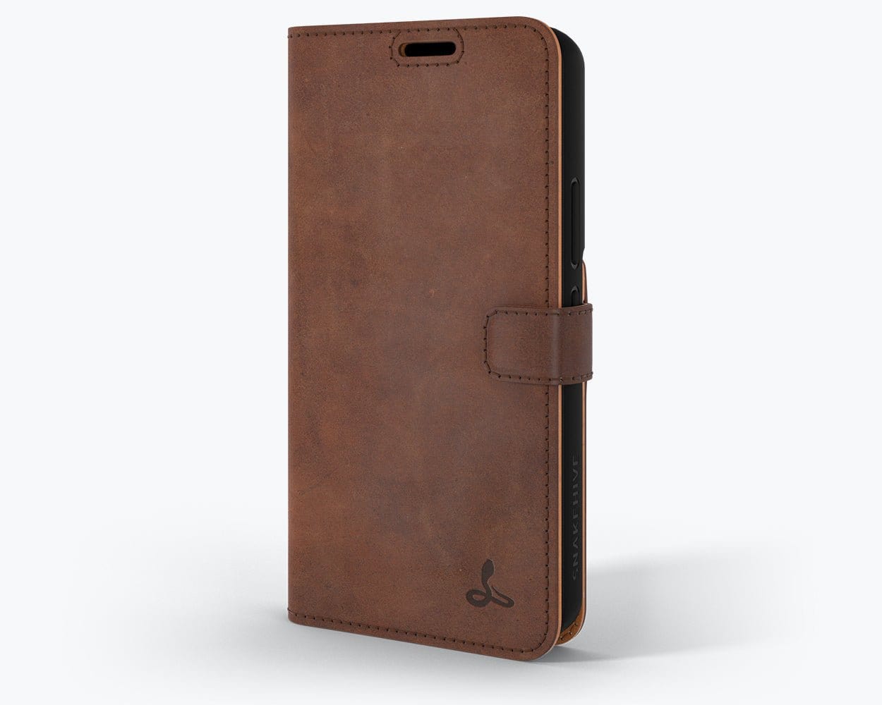 Samsung Galaxy S22 - Vintage Leather Wallet Chestnut Brown Samsung Galaxy S22 - Snakehive UK