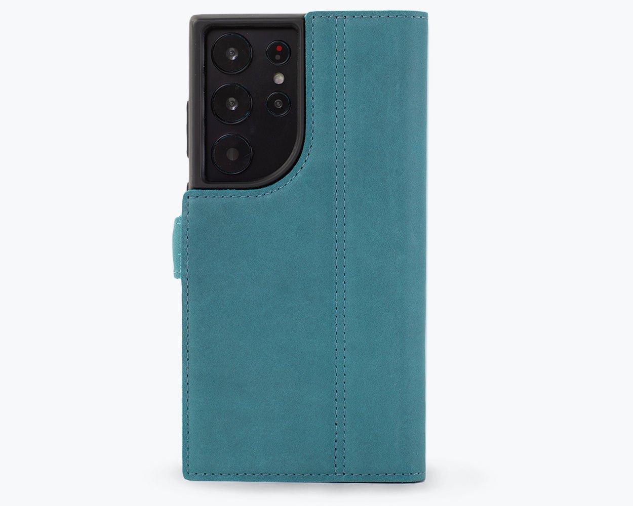 Samsung Galaxy S23 Ultra - Vintage Leather Wallet (Side Clasp Bottle Green Samsung Galaxy S23 Ultra - Snakehive UK
