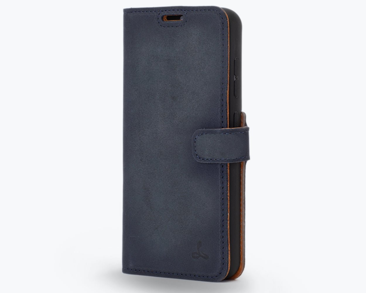 Samsung Galaxy S23 - Vintage Leather Wallet Navy Samsung Galaxy S23 - Snakehive UK