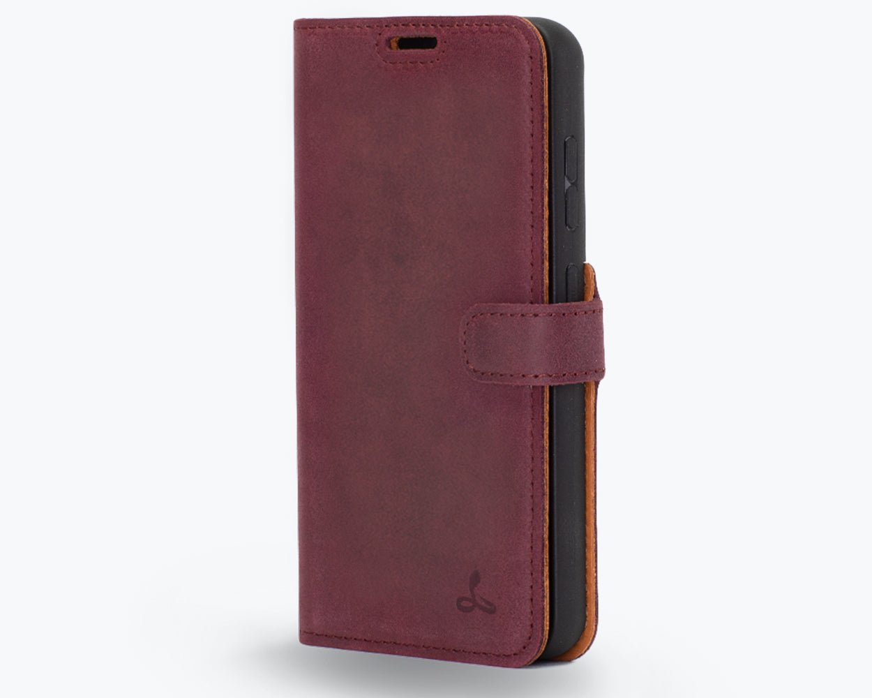 Samsung Galaxy S23 - Vintage Leather Wallet Plum Samsung Galaxy S23 - Snakehive UK