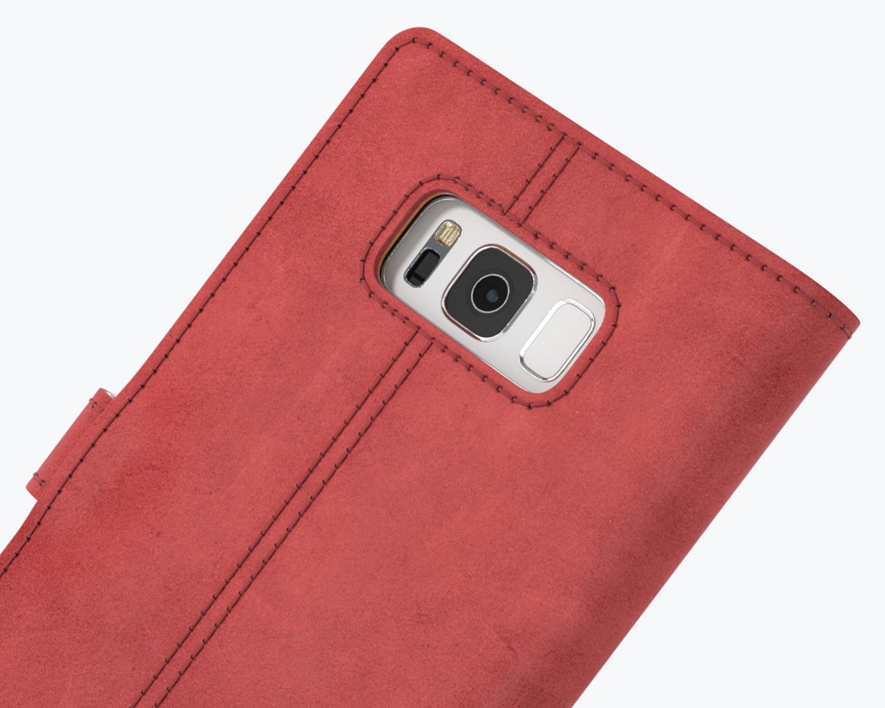 Samsung Galaxy S8 - Vintage Leather Wallet (Almost Perfect) Red Samsung Galaxy S8 - Snakehive UK