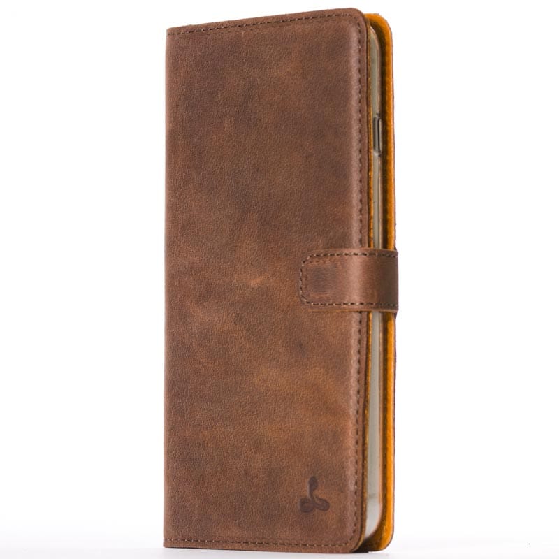 Vintage Leather Wallet - Apple iPhone 6/6S Plus Navy Apple iPhone 6 Plus - Snakehive UK