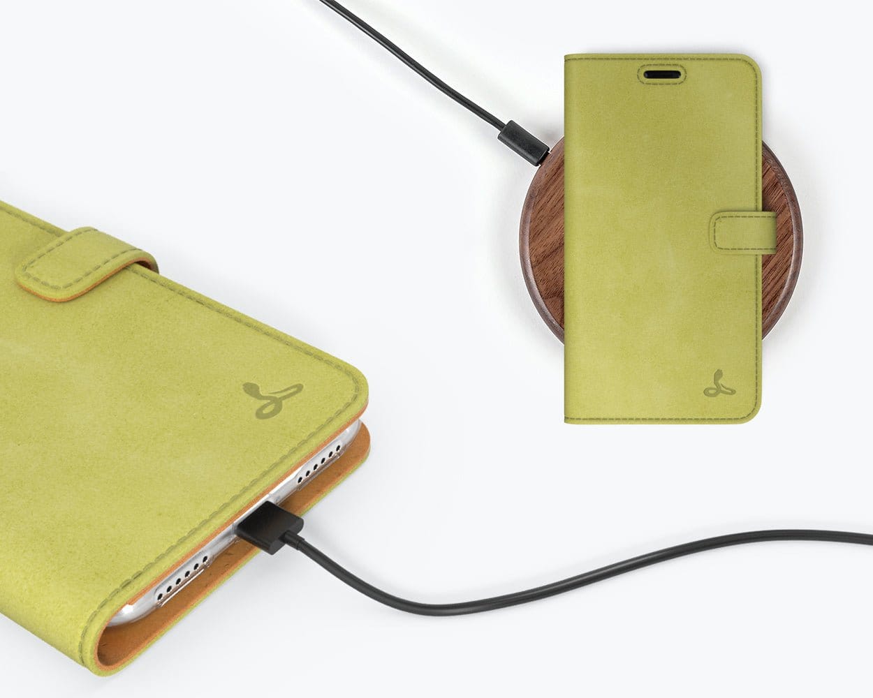 Vintage Leather Wallet - Apple iPhone XR Grey - Snakehive UK