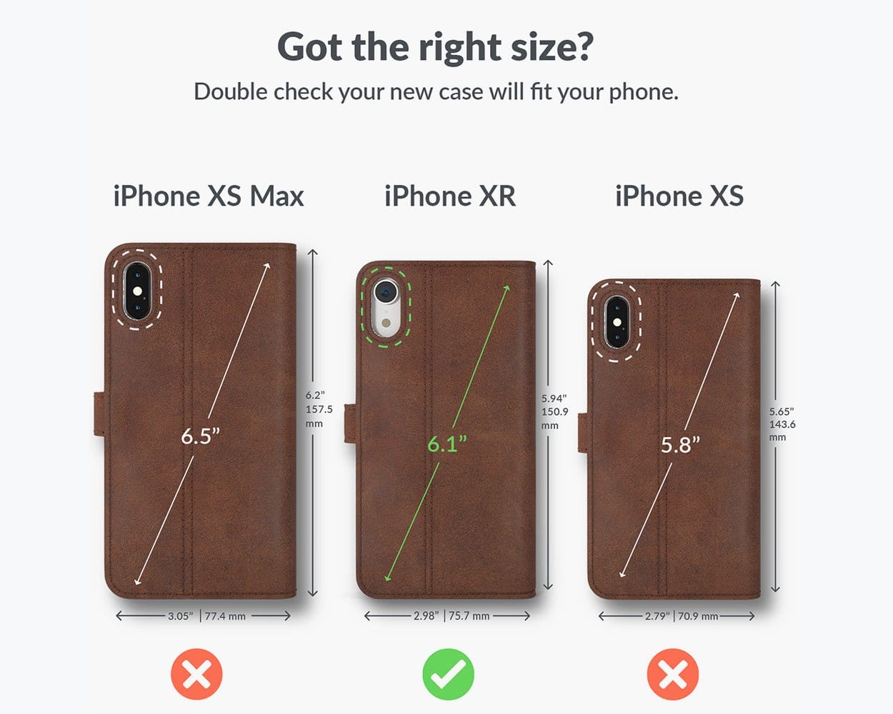 Vintage Leather Wallet - Apple iPhone XR Grey - Snakehive UK