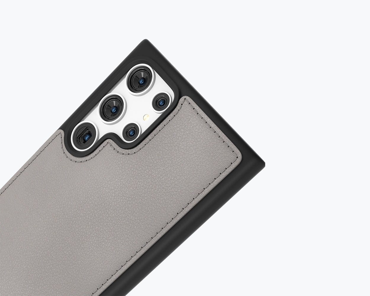 Samsung Galaxy S23 Ultra - Metro Leather Case Pebble Grey Samsung Galaxy S23 Ultra - Snakehive UK