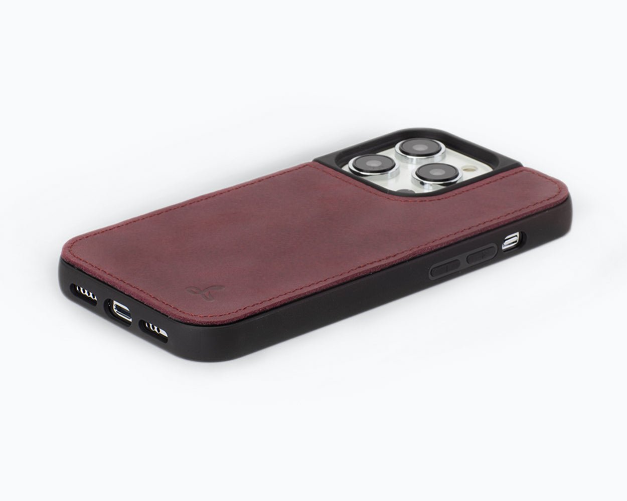 Vintage Leather Back Case - Apple iPhone 14 Pro Black Apple iPhone 14 Pro - Snakehive UK