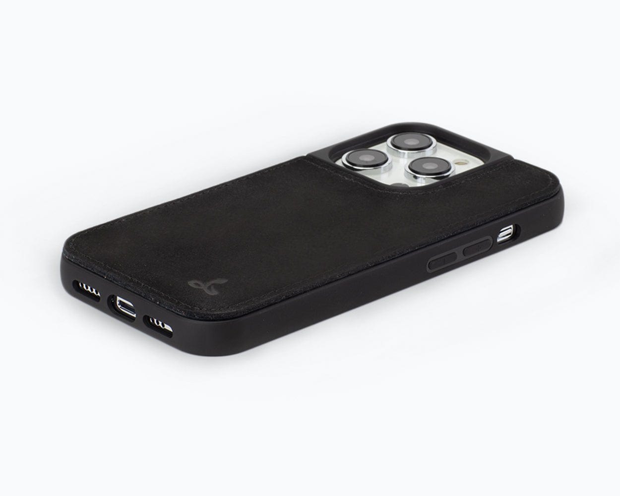 Vintage Leather Back Case - Apple iPhone 14 Pro Black Apple iPhone 14 Pro - Snakehive UK