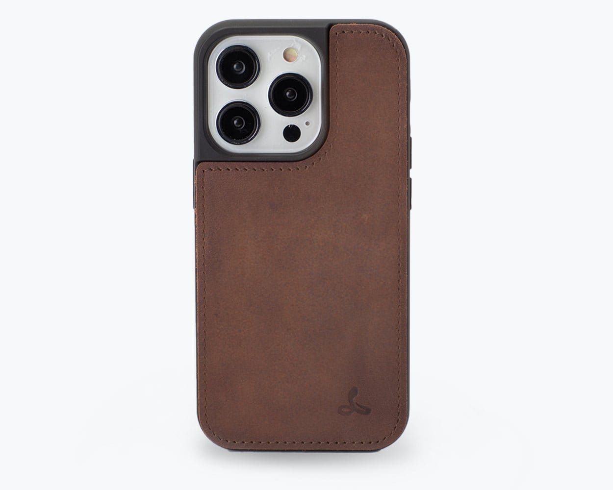 Vintage Leather Back Case - Apple iPhone 14 Pro Black Apple iPhone 14 Pro - Snakehive UK