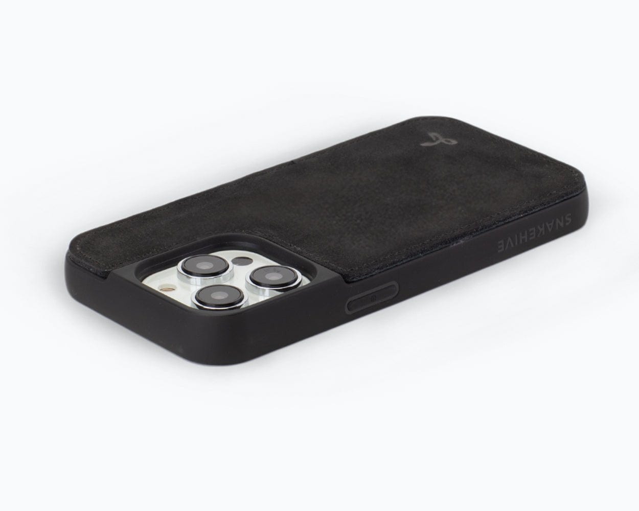 Vintage Leather Back Case - Apple iPhone 14 Pro Black Apple iPhone 14 Pro - Snakehive UK