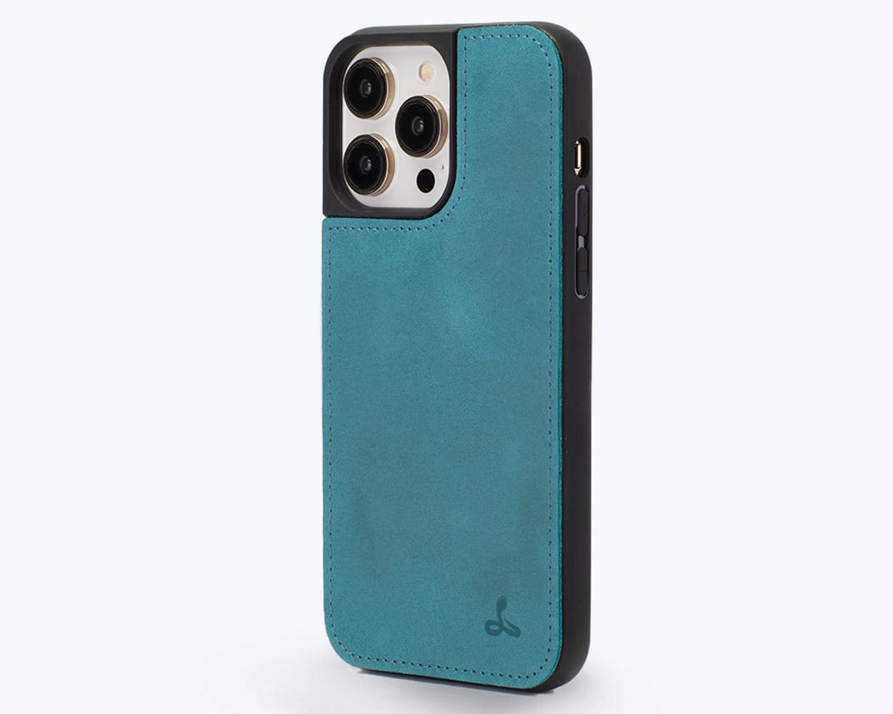 Vintage Leather Back Case - Apple iPhone 14 Pro Max Teal Apple iPhone 14 Pro Max - Snakehive UK