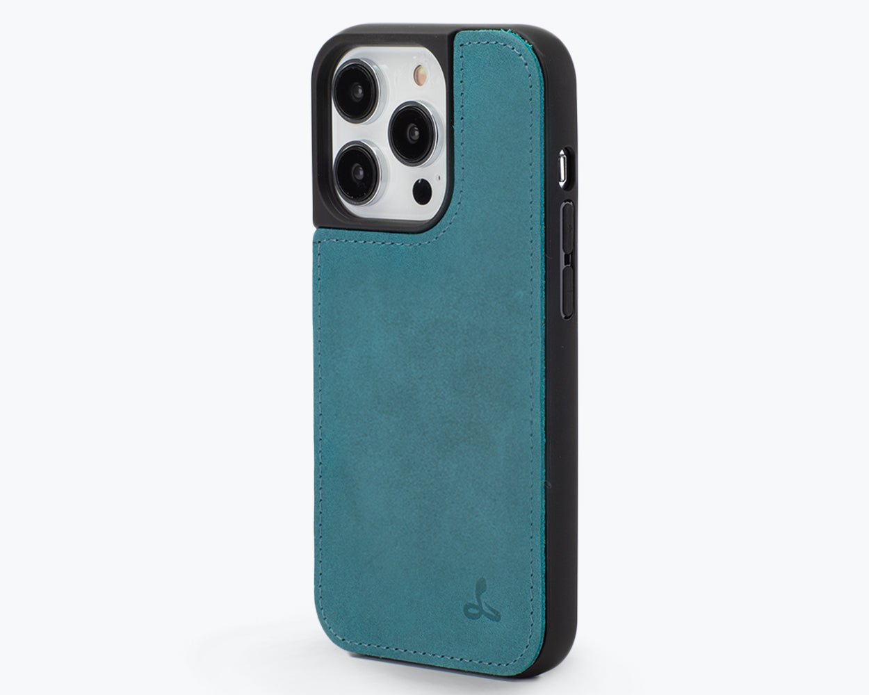 Vintage Leather Back Case - Apple iPhone 14 Pro Teal Apple iPhone 14 Pro - Snakehive UK