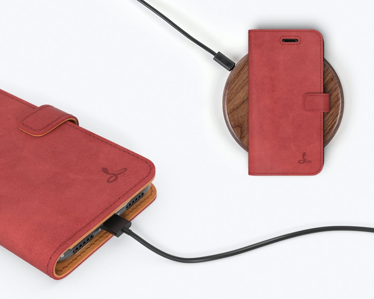 Vintage Leather Wallet - Apple iPhone 7 Grey Apple iPhone 7 - Snakehive UK