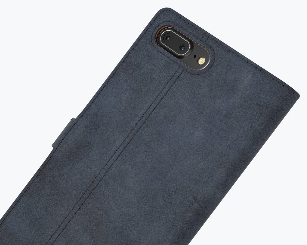 Vintage Leather Wallet - Apple iPhone 7 Plus Navy Apple iPhone 7 Plus - Snakehive UK