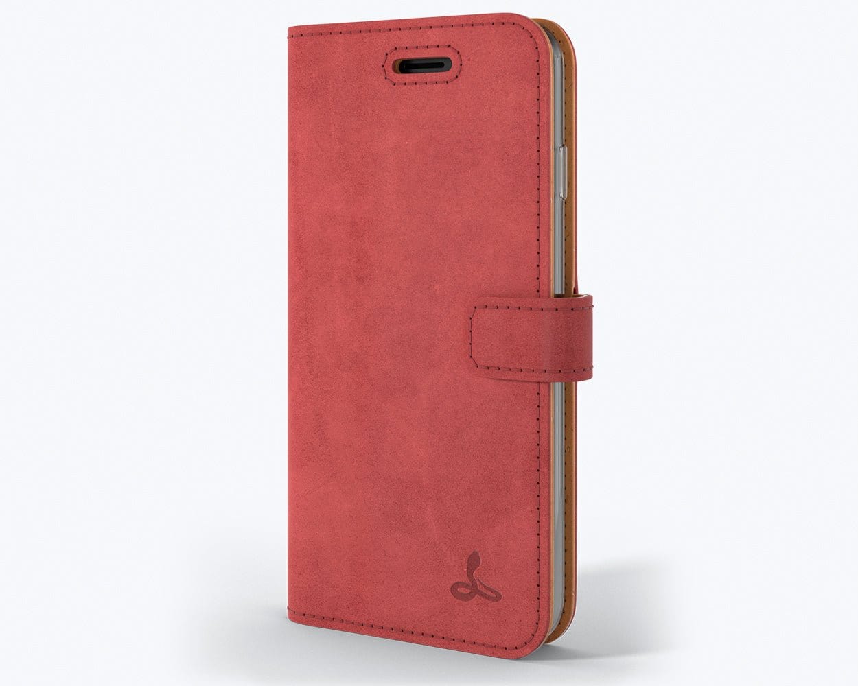 Vintage Leather Wallet - Apple iPhone 7 Red Apple iPhone 7 - Snakehive UK
