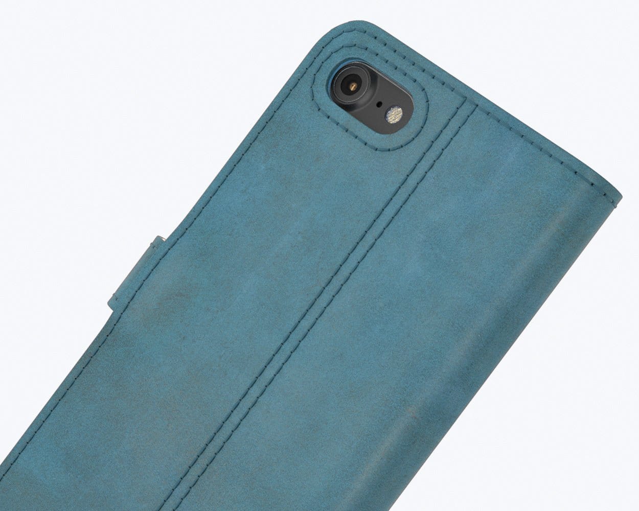 Vintage Leather Wallet - Apple iPhone 8 Teal Apple iPhone 8 - Snakehive UK