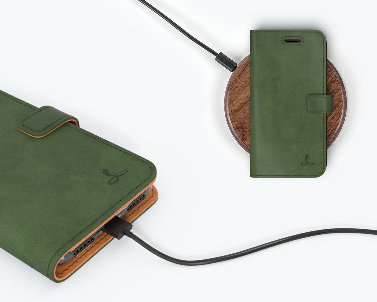 Vintage Leather Wallet - Apple iPhone 8 Teal Apple iPhone 8 - Snakehive UK