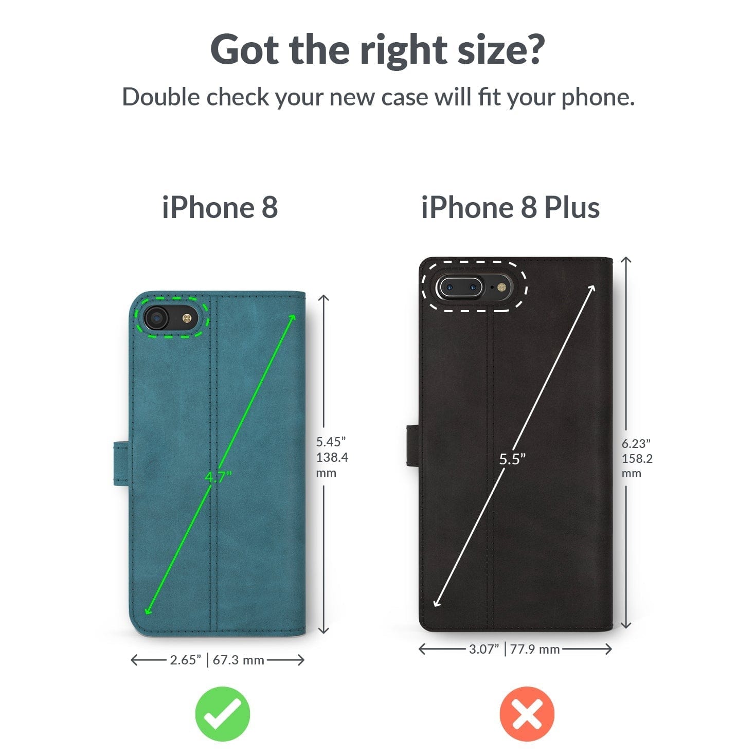 Vintage Leather Wallet - Apple iPhone 8 Teal Apple iPhone 8 - Snakehive UK