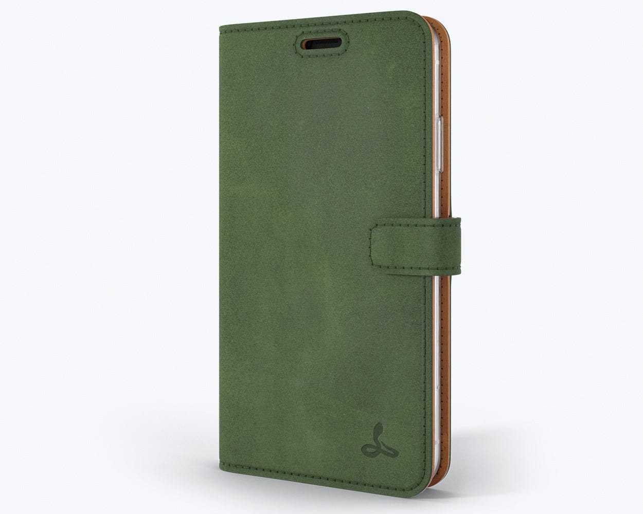 Vintage Leather Wallet - Apple iPhone XR Bottle Green - Snakehive UK