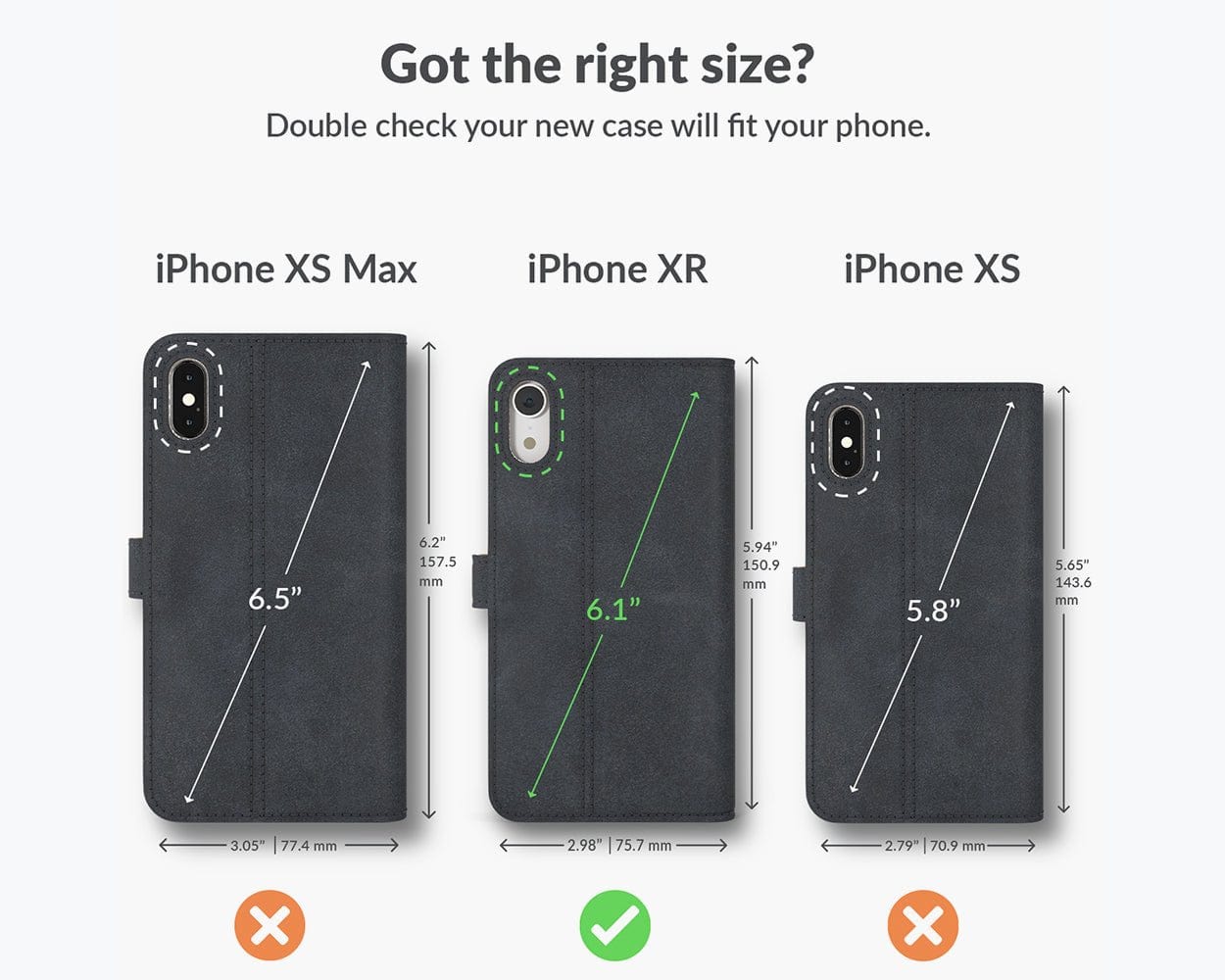 Vintage Leather Wallet - Apple iPhone XR Grey - Snakehive UK