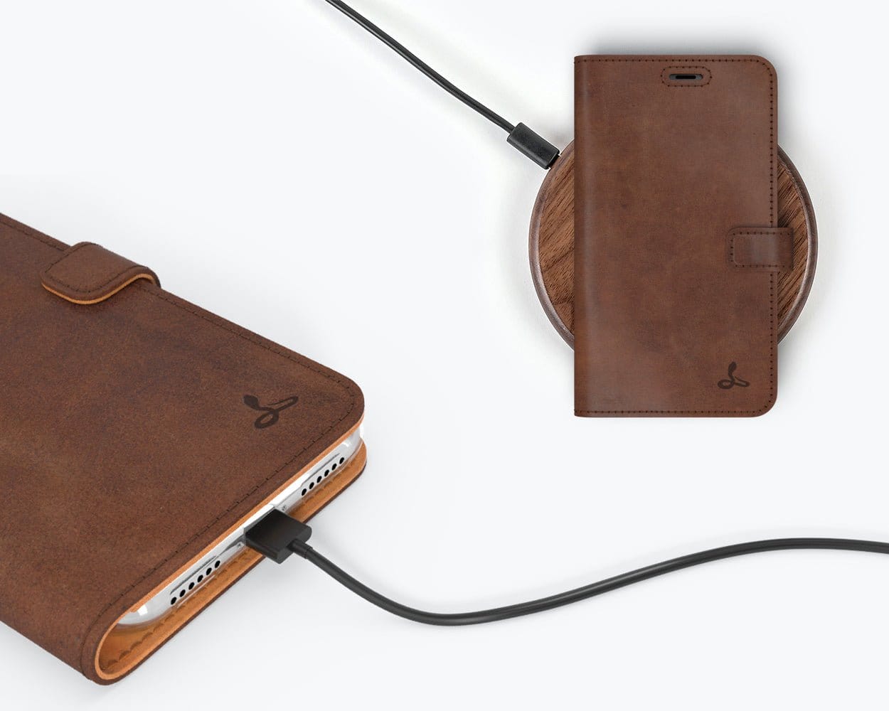 Vintage Leather Wallet - Apple iPhone X/XS Bottle Green Apple iPhone X/XS - Snakehive UK