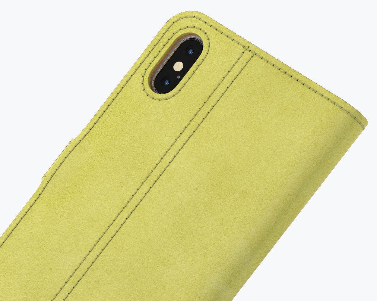 Vintage Leather Wallet - Apple iPhone X/XS Bottle Green Apple iPhone X/XS - Snakehive UK