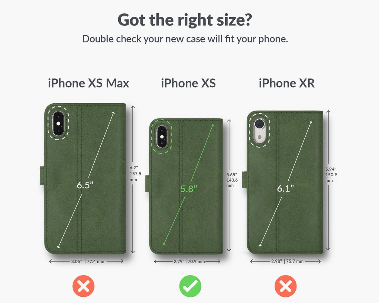 Vintage Leather Wallet - Apple iPhone X/XS Bottle Green Apple iPhone X/XS - Snakehive UK