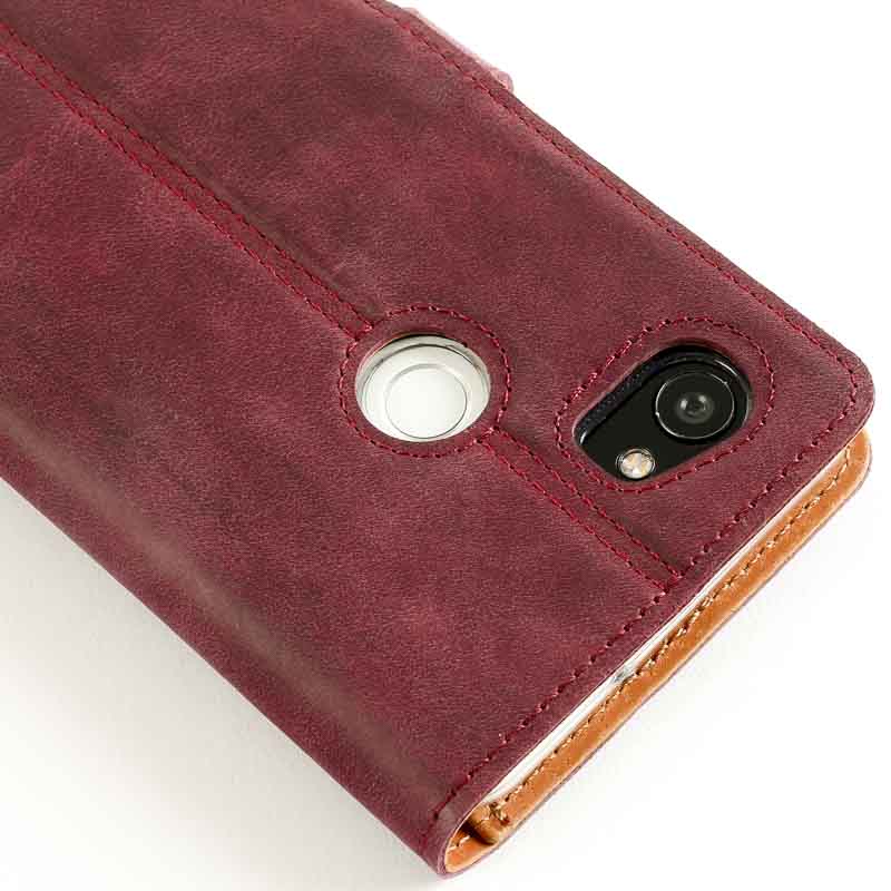 Vintage Leather Wallet - Google Pixel 2 XL Black Google Pixel 2XL - Snakehive UK