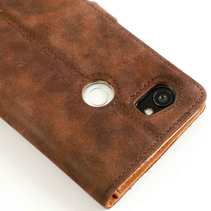 Vintage Leather Wallet - Google Pixel 2 XL Black Google Pixel 2XL - Snakehive UK
