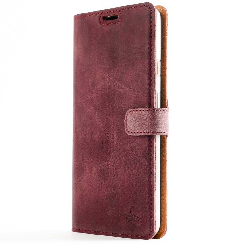 Vintage Leather Wallet - Google Pixel 2 XL Plum Google Pixel 2XL - Snakehive UK