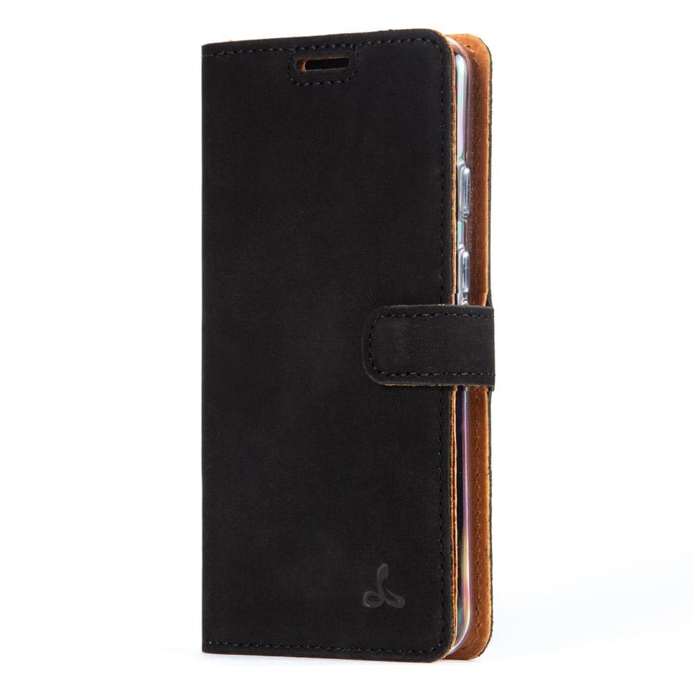 Vintage Leather Wallet - Google Pixel 3 Black Google Pixel 3 - Snakehive UK