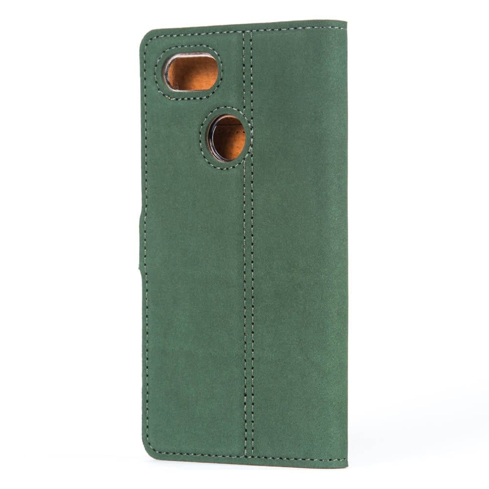 Vintage Leather Wallet - Google Pixel 3 Bottle Green Google Pixel 3 - Snakehive UK