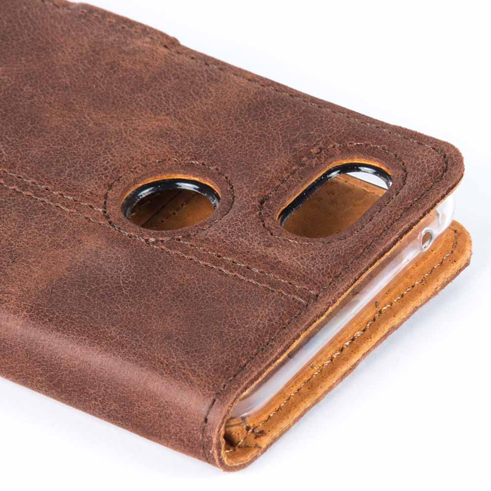 Vintage Leather Wallet - Google Pixel 3 Navy Google Pixel 3 - Snakehive UK