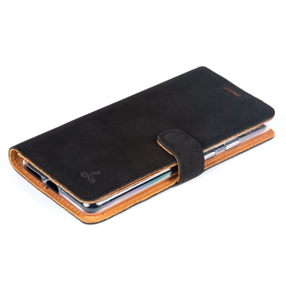 Vintage Leather Wallet - Google Pixel 3 Navy Google Pixel 3 - Snakehive UK