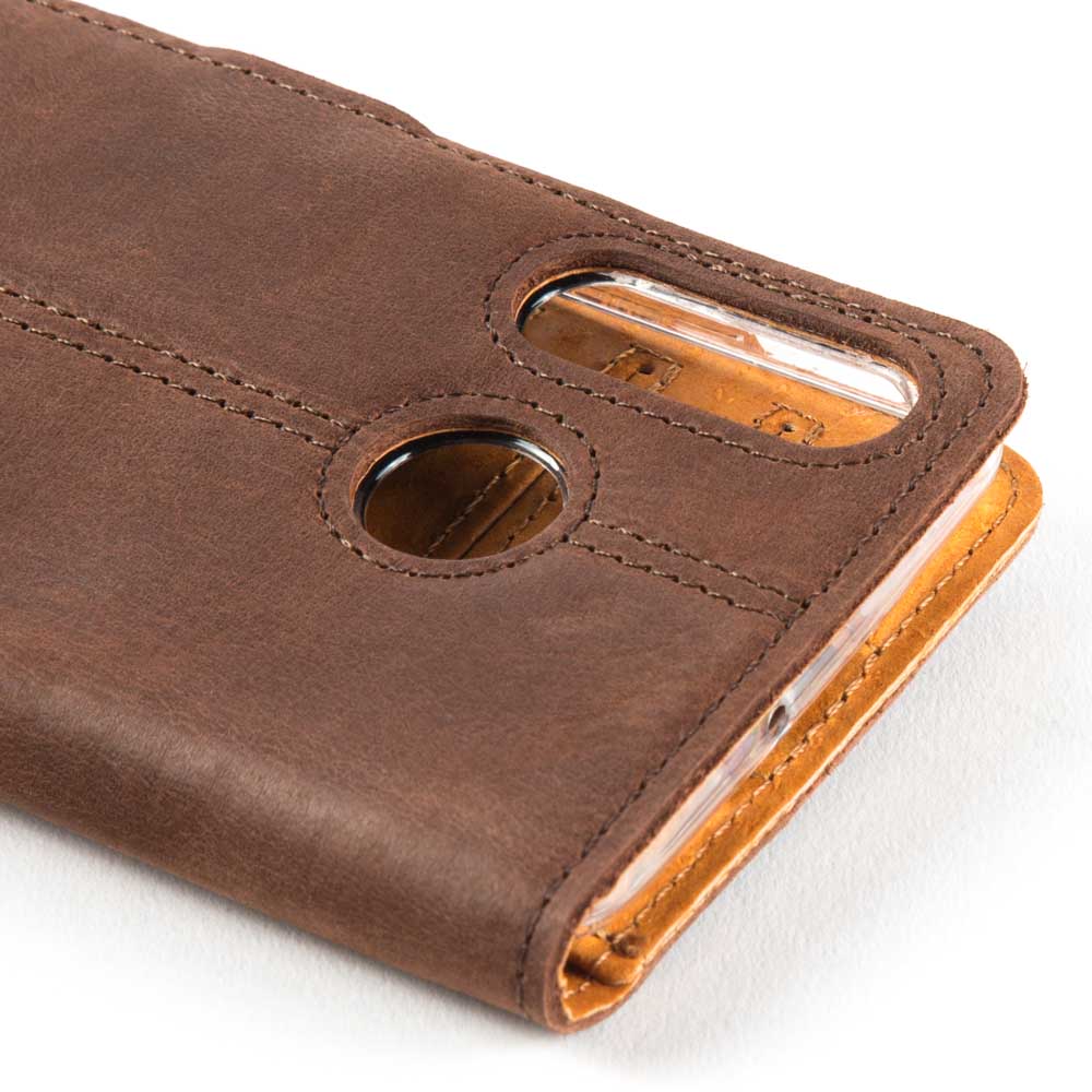 Vintage Leather Wallet - Huawei P30 Lite Plum Huawei P30 Lite - Snakehive UK