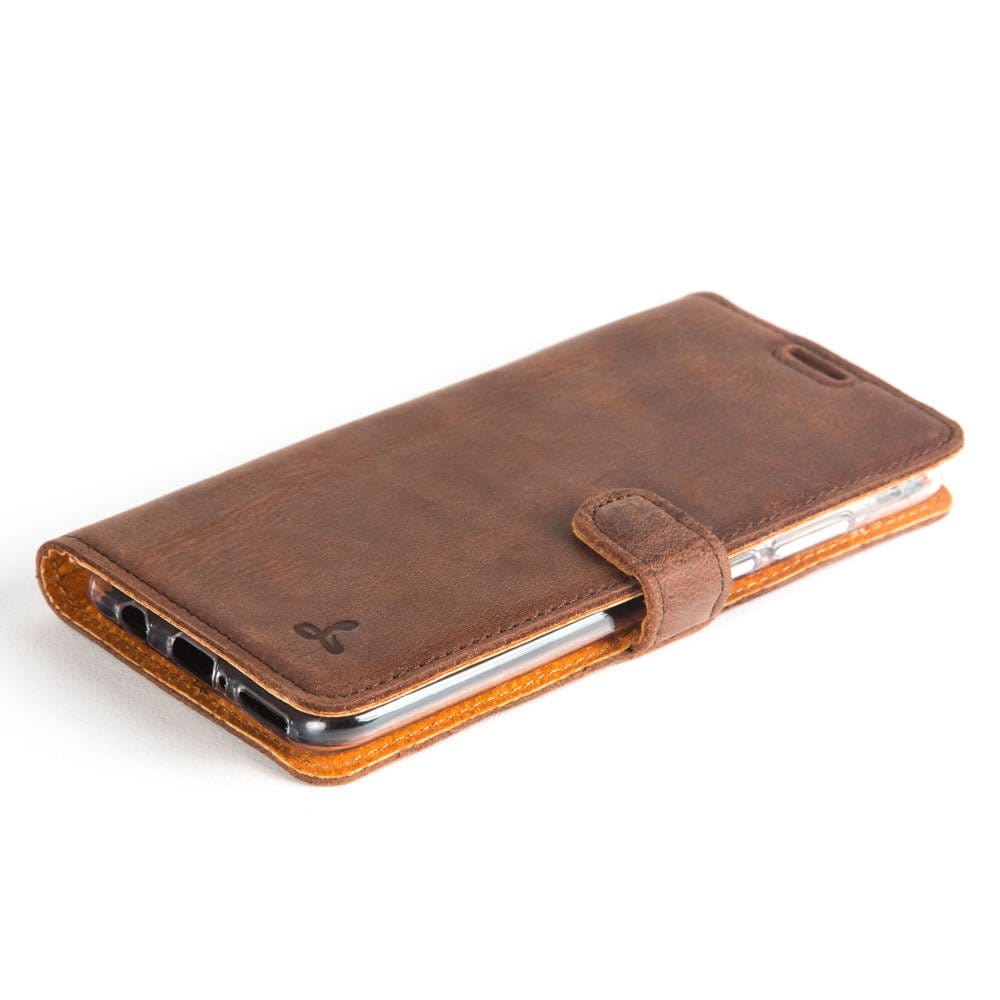 Vintage Leather Wallet - Huawei P30 Lite Plum Huawei P30 Lite - Snakehive UK