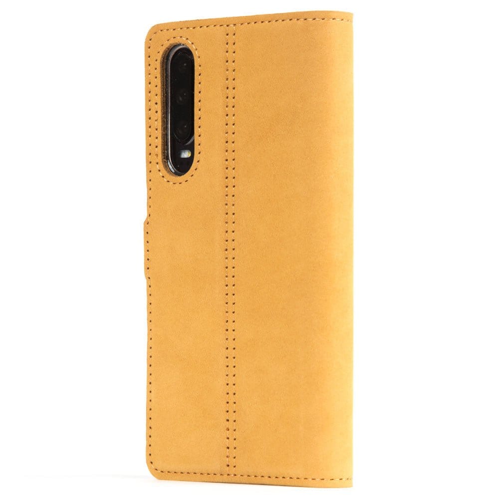 Vintage Leather Wallet - Huawei P30 Moss Green Huawei P30 - Snakehive UK