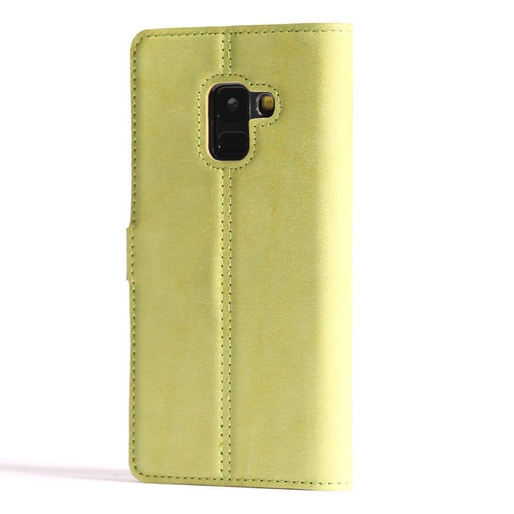Vintage Leather Wallet - Samsung Galaxy A8 (2018) Moss Green Samsung Galaxy A8 (2018) - Snakehive UK