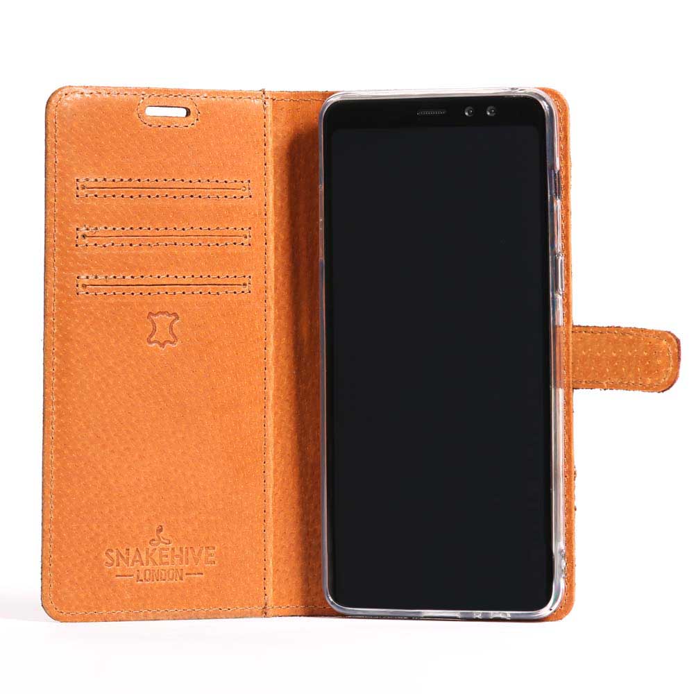 Vintage Leather Wallet - Samsung Galaxy A8 (2018) Moss Green Samsung Galaxy A8 (2018) - Snakehive UK