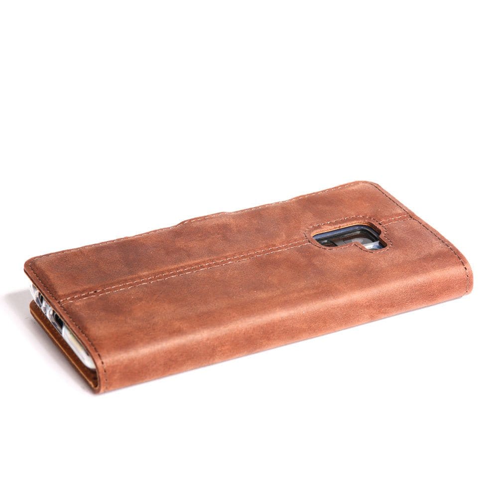 Vintage Leather Wallet - Samsung Galaxy A8 Plus (2018) Navy Samsung Galaxy A8Plus (2018) - Snakehive UK
