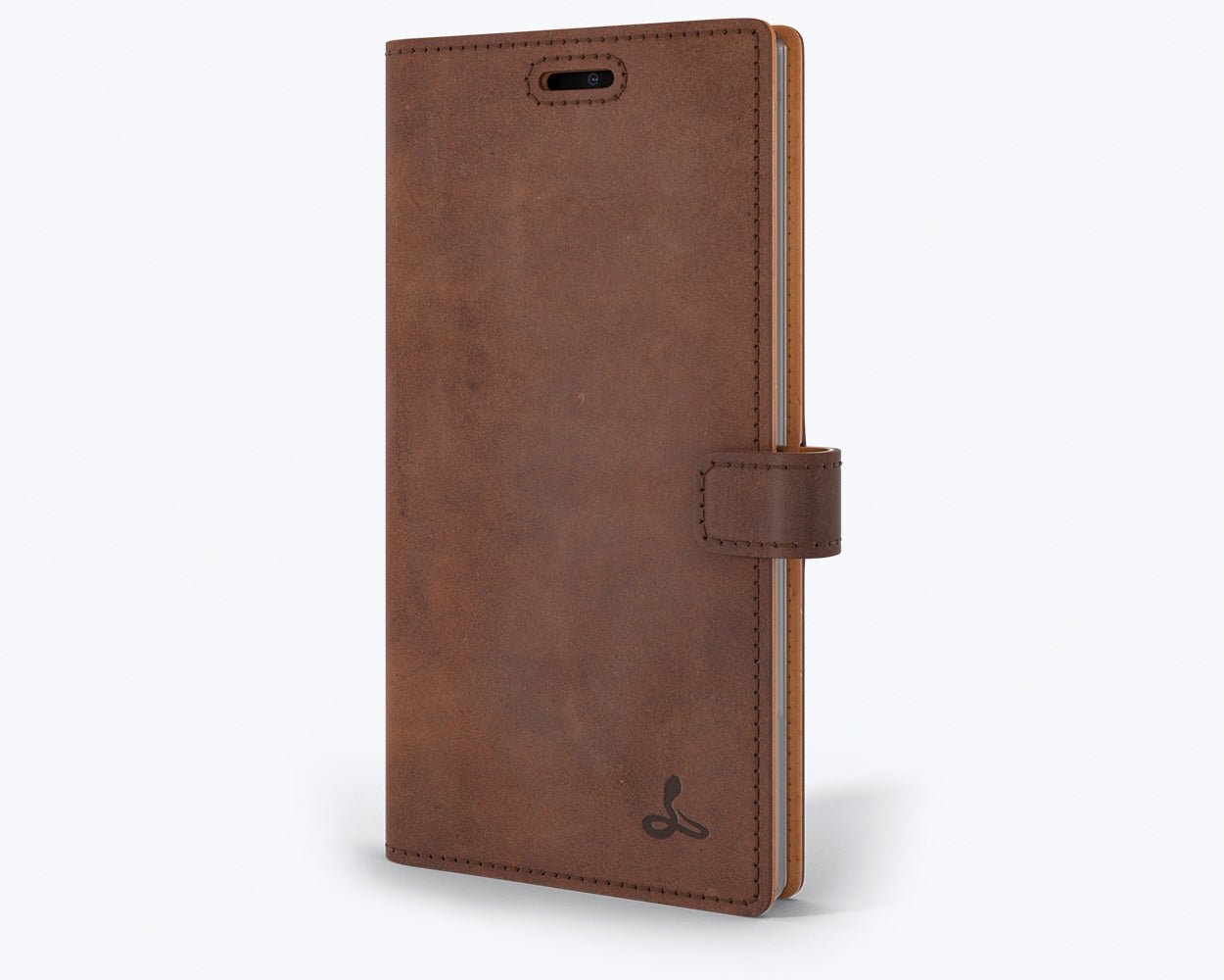 Vintage Leather Wallet - Samsung Galaxy Note 10 Chestnut Brown Samsung Galaxy Note 10 - Snakehive UK