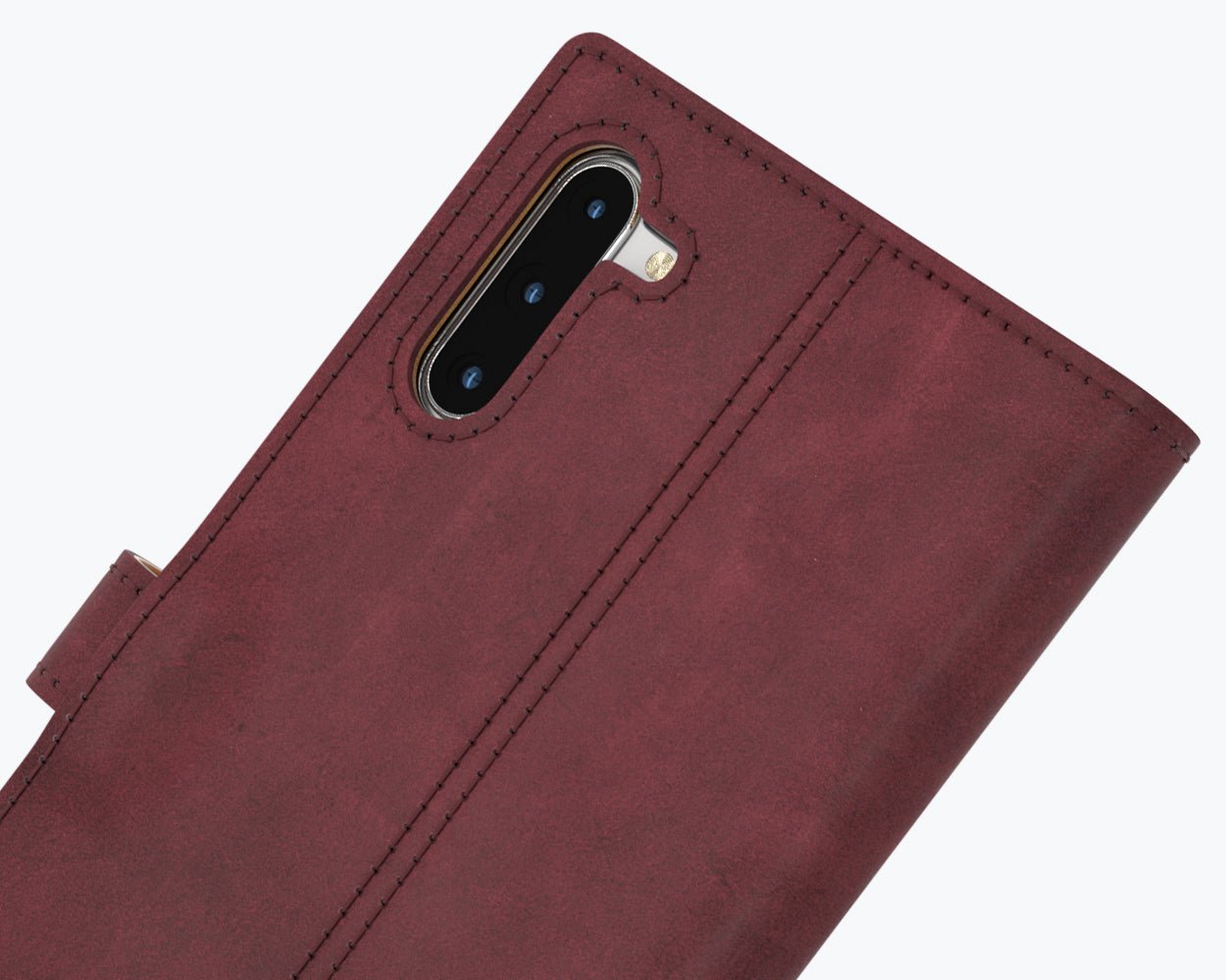 Vintage Leather Wallet - Samsung Galaxy Note 10 Plum Samsung Galaxy Note 10 - Snakehive UK