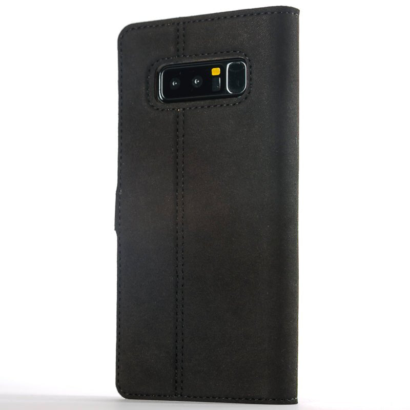 Vintage Leather Wallet - Samsung Galaxy Note 8 Black Samsung Galaxy Note 8 - Snakehive UK